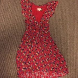 Maeve red floral dress